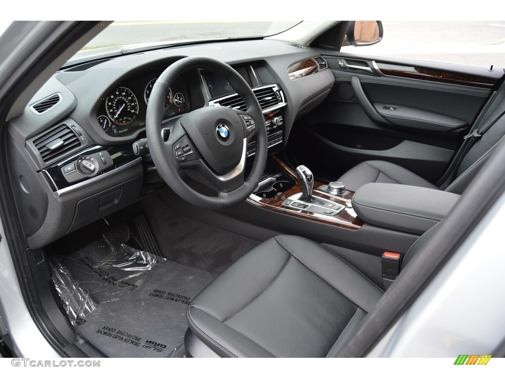Black Interior 2017 BMW X4 xDrive28i Photo #117942689