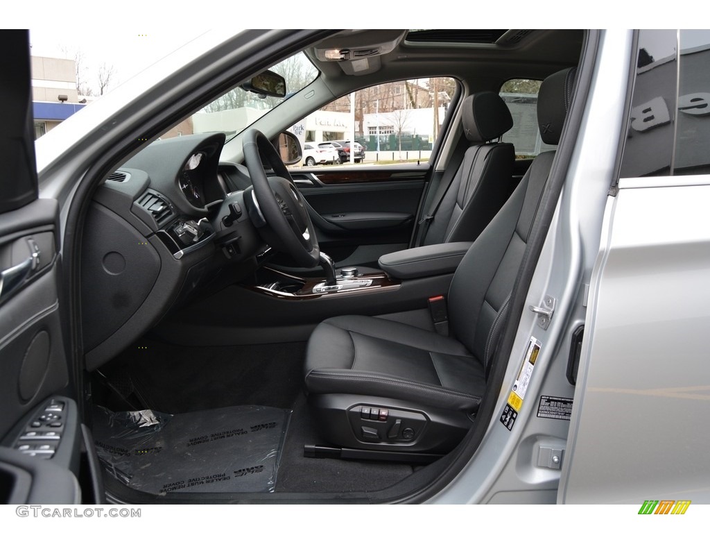 Black Interior 2017 BMW X4 xDrive28i Photo #117942713