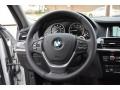 Black 2017 BMW X4 xDrive28i Steering Wheel