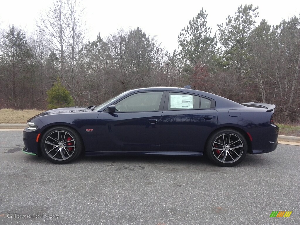 2017 Charger R/T Scat Pack - Contusion Blue / Black photo #1