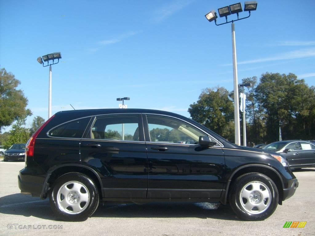 2008 CR-V LX - Nighthawk Black Pearl / Ivory photo #5