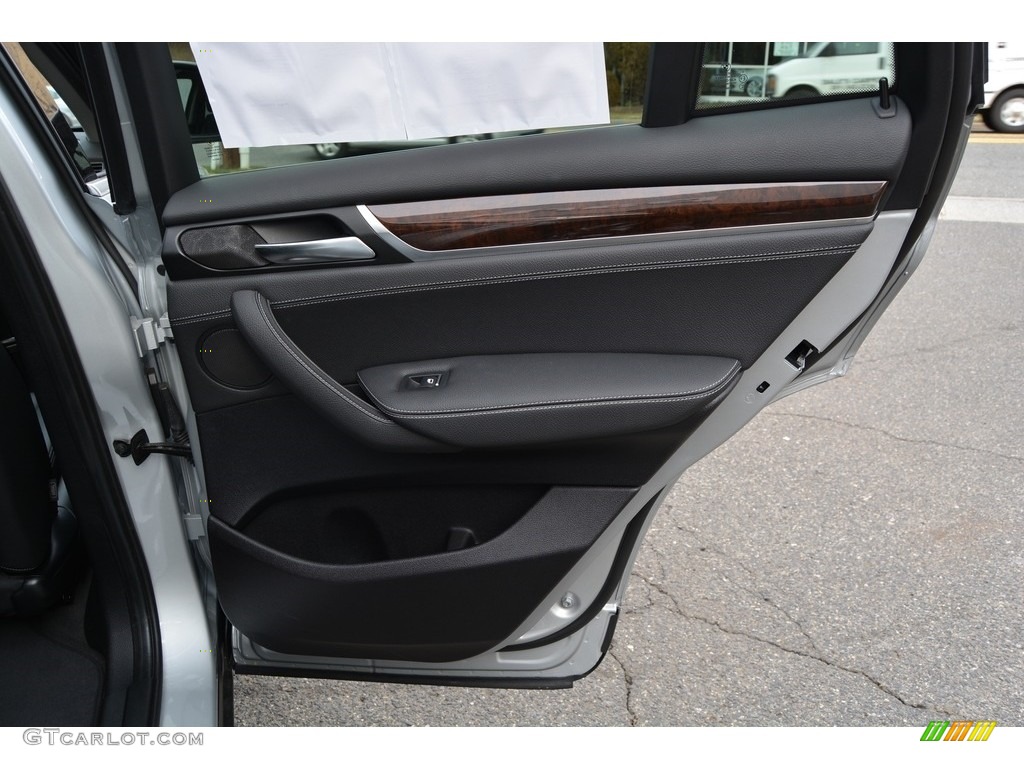 2017 BMW X4 xDrive28i Black Door Panel Photo #117943001
