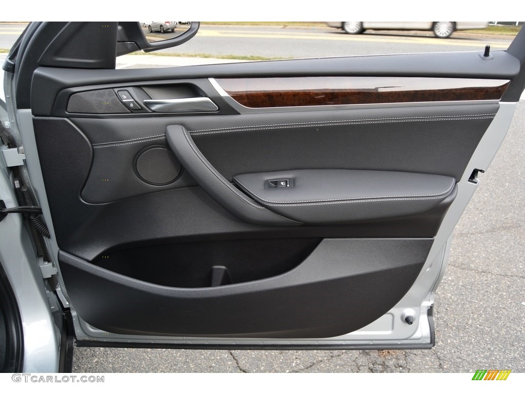 2017 BMW X4 xDrive28i Black Door Panel Photo #117943049