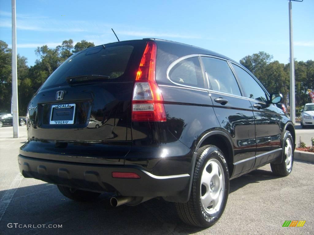 2008 CR-V LX - Nighthawk Black Pearl / Ivory photo #6