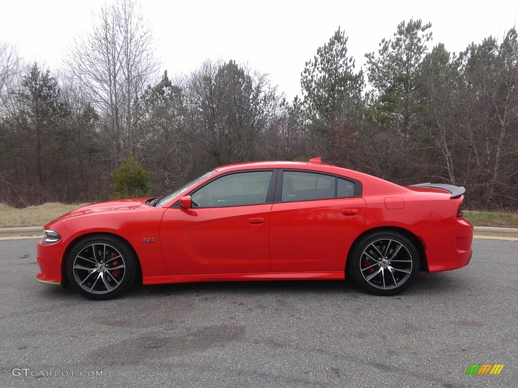 2017 Charger R/T Scat Pack - Go Mango / Black photo #1