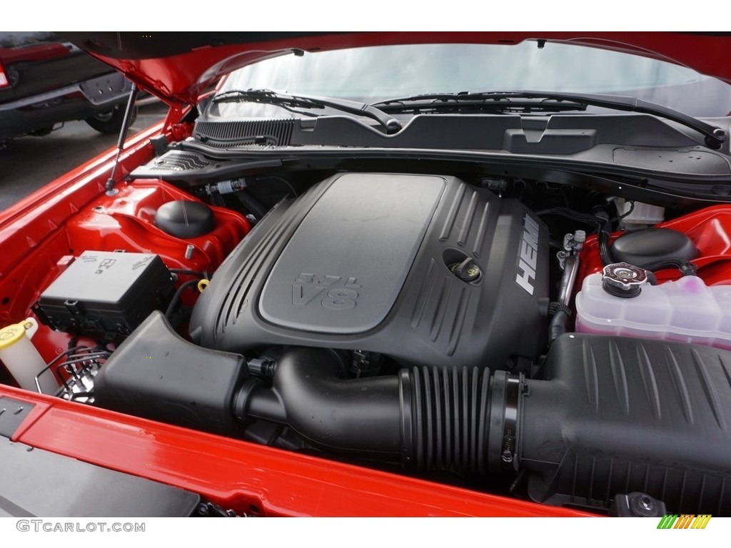 2017 Dodge Challenger R/T 5.7 Liter HEMI OHV 16-Valve VVT V8 Engine Photo #117944813