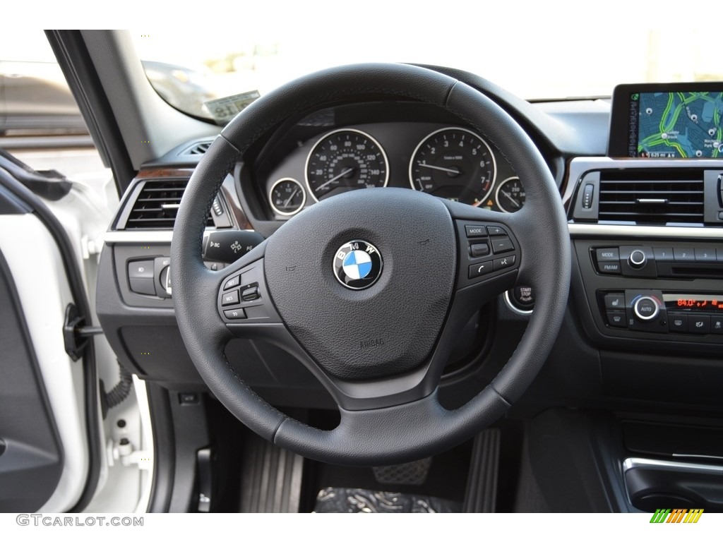 2014 3 Series 320i xDrive Sedan - Alpine White / Black photo #18