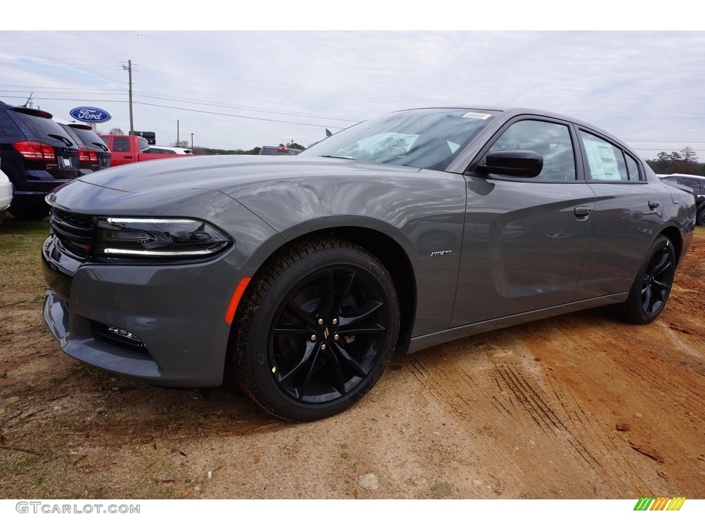 2017 Charger R/T - Destroyer Grey / Black photo #1