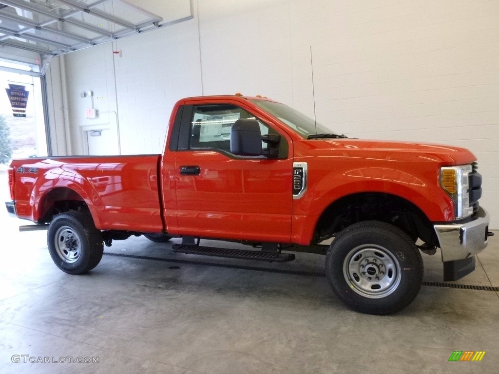Race Red 2017 Ford F250 Super Duty XL Regular Cab 4x4 Exterior Photo #117948284