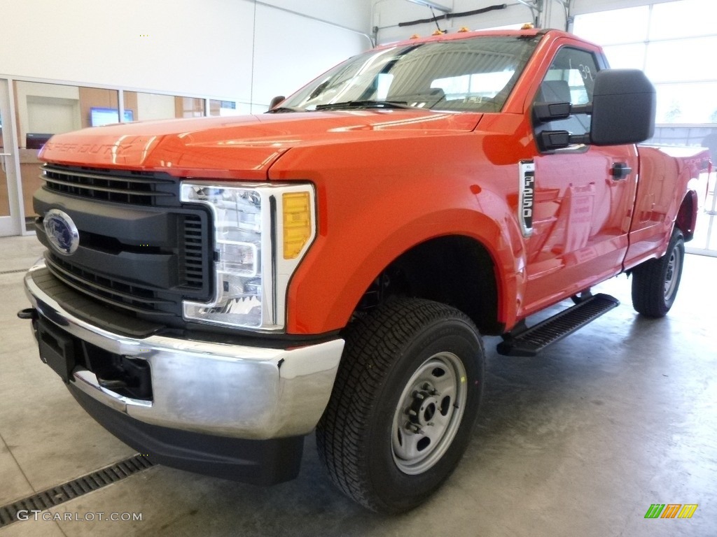 Race Red 2017 Ford F250 Super Duty XL Regular Cab 4x4 Exterior Photo #117948389