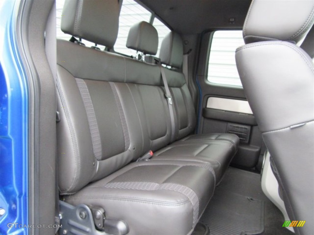 2012 F150 SVT Raptor SuperCab 4x4 - Blue Flame Metallic / Raptor Black Leather/Cloth photo #34