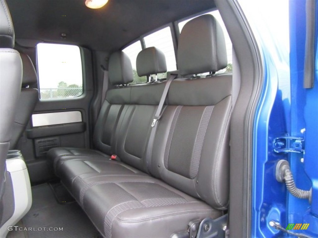 2012 Ford F150 SVT Raptor SuperCab 4x4 Rear Seat Photo #117948713