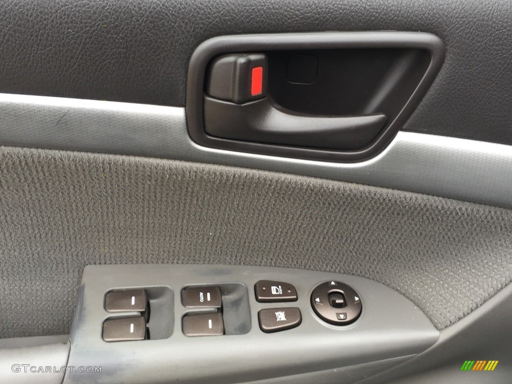 2010 Sonata SE V6 - Ebony Black / Gray photo #8