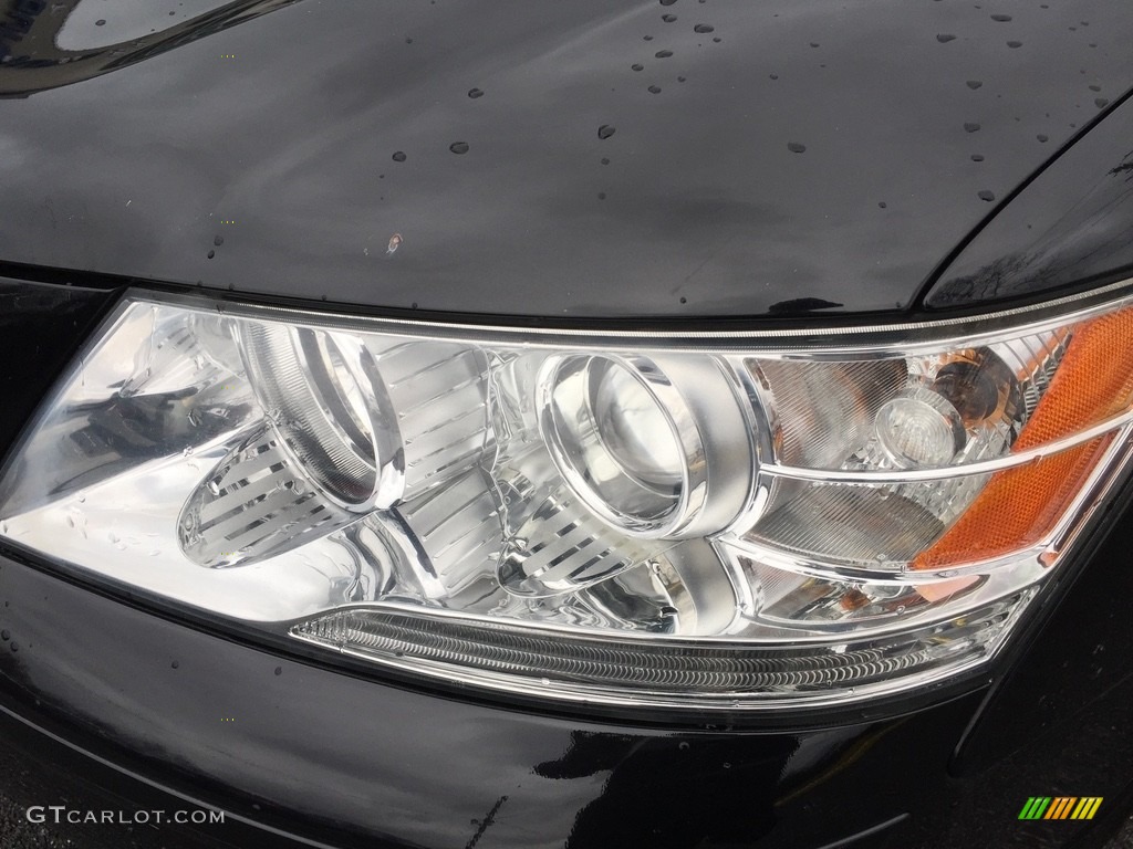 2010 Sonata SE V6 - Ebony Black / Gray photo #29