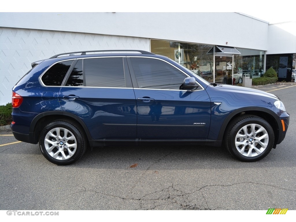 2013 X5 xDrive 35i Premium - Deep Sea Blue Metallic / Black photo #2