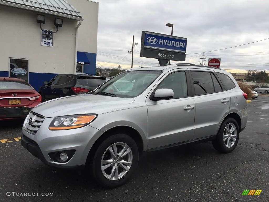 2011 Santa Fe SE AWD - Moonstone Silver / Gray photo #1