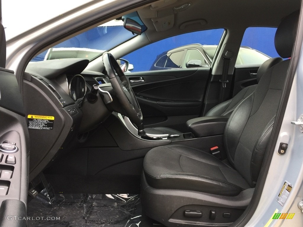 2011 Sonata SE - Iridescent Silver Blue Metallic / Black photo #10