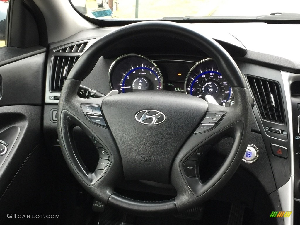 2011 Sonata SE - Iridescent Silver Blue Metallic / Black photo #16