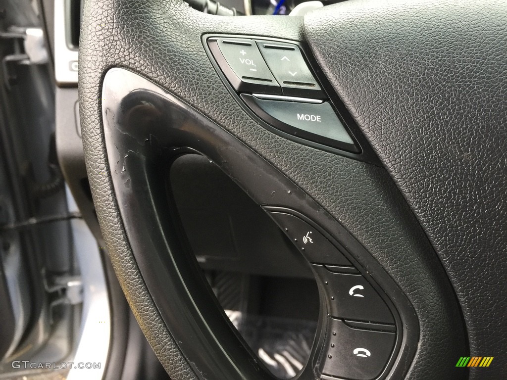 2011 Sonata SE - Iridescent Silver Blue Metallic / Black photo #17