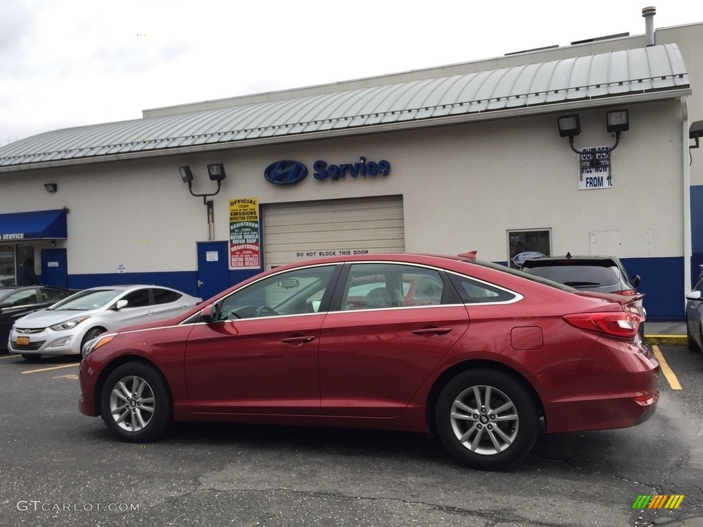 2016 Sonata SE - Venetian Red / Beige photo #6