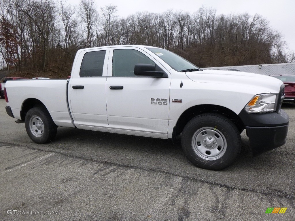 2017 1500 Express Quad Cab 4x4 - Bright White / Black/Diesel Gray photo #8