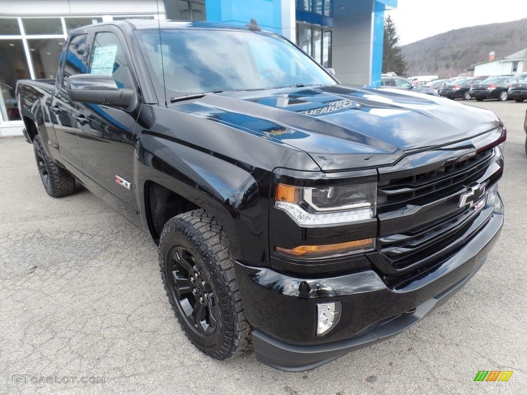 2017 Silverado 1500 LT Double Cab 4x4 - Black / Jet Black photo #1