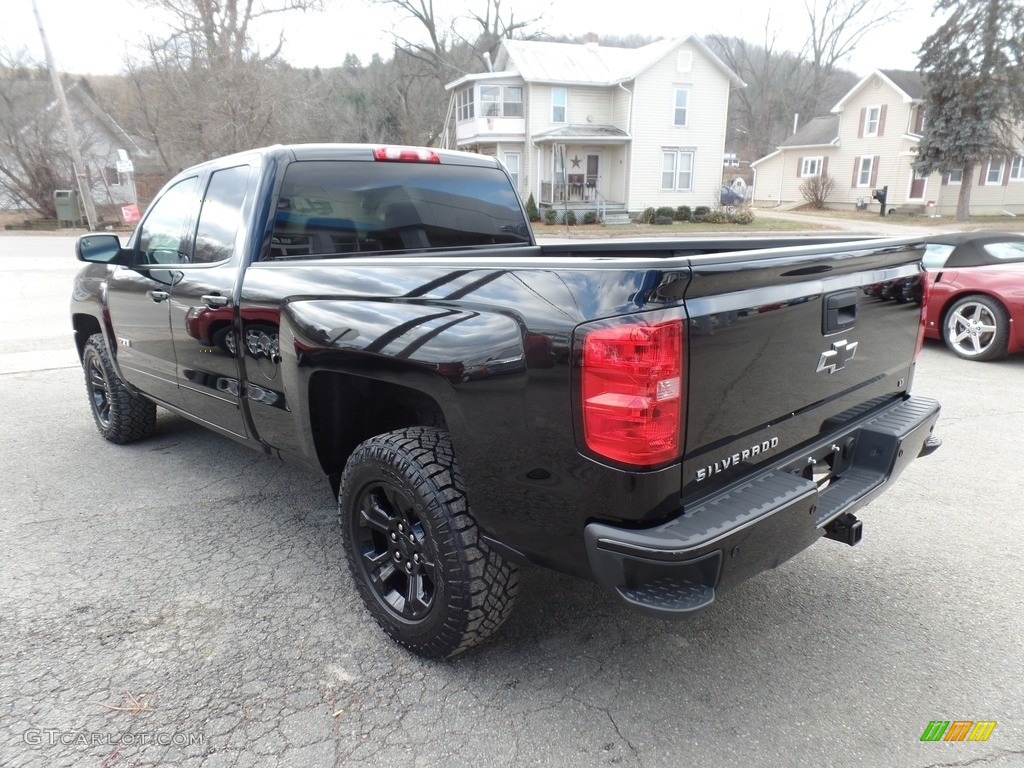 2017 Silverado 1500 LT Double Cab 4x4 - Black / Jet Black photo #6