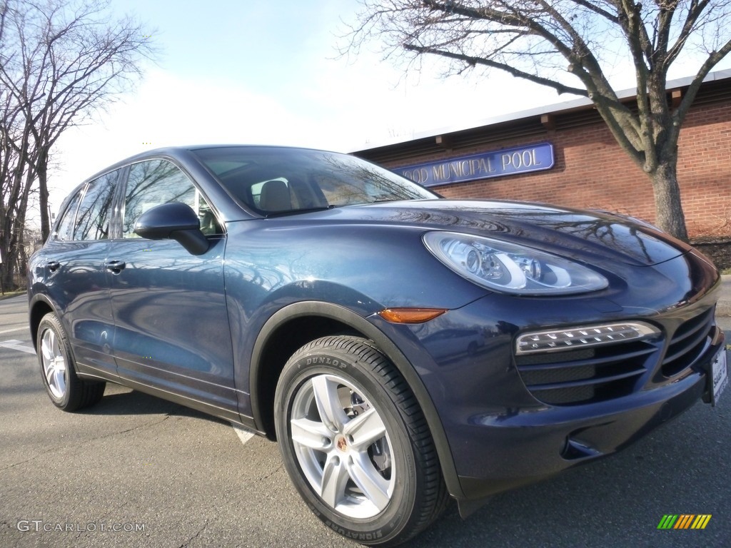 2014 Cayenne  - Dark Blue Metallic / Luxor Beige photo #7