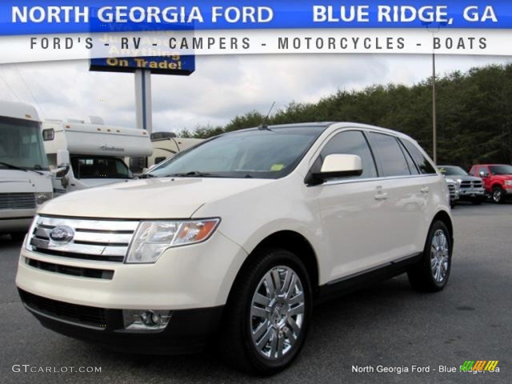 2008 Edge Limited - White Sand Tri-Coat Metallic / Camel photo #1