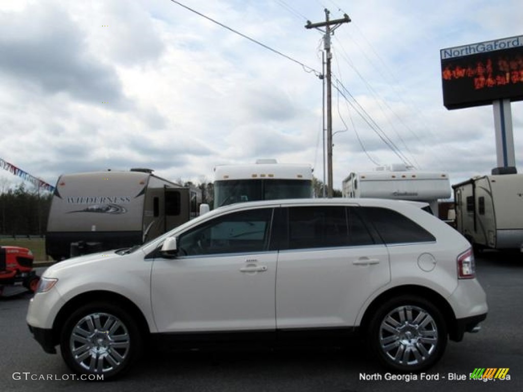 2008 Edge Limited - White Sand Tri-Coat Metallic / Camel photo #2