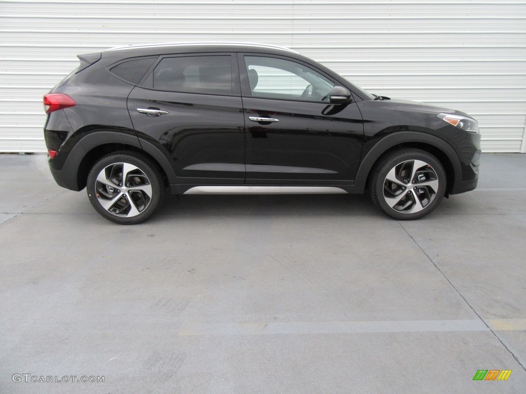 2017 Tucson Limited - Black Noir Pearl / Black photo #3