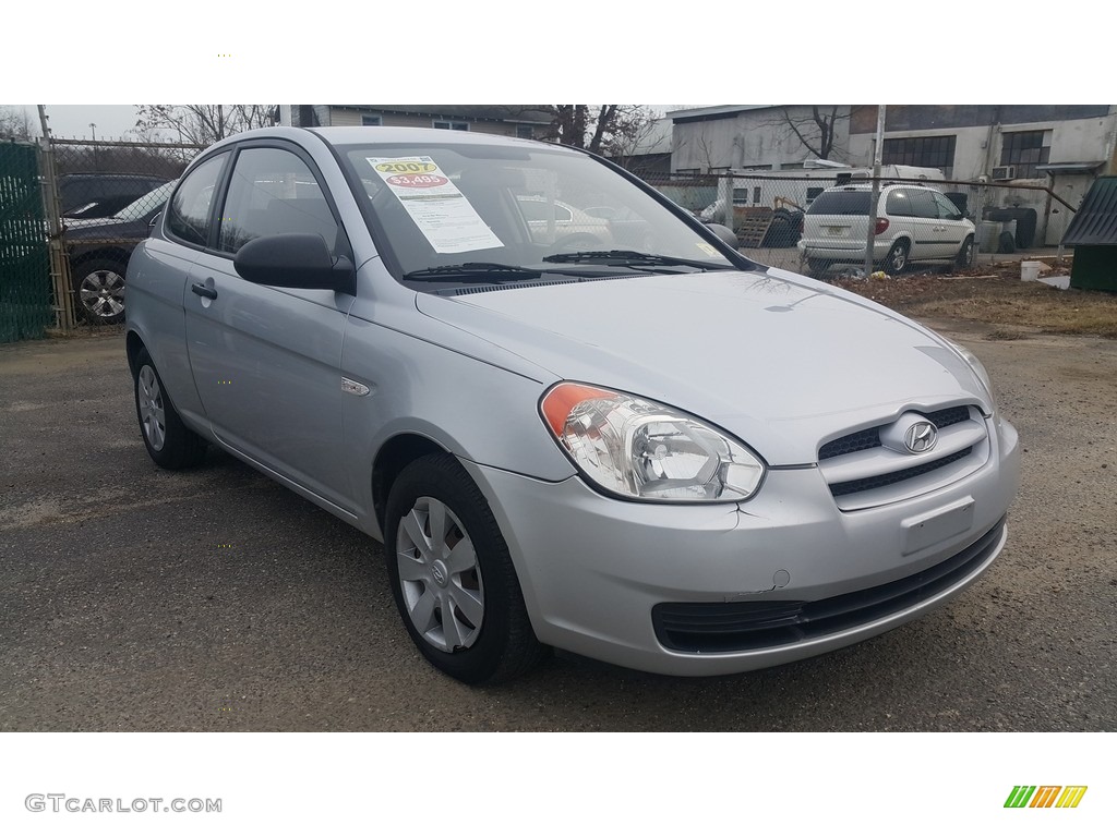 2007 Accent GS Coupe - Platinum Silver / Gray photo #1