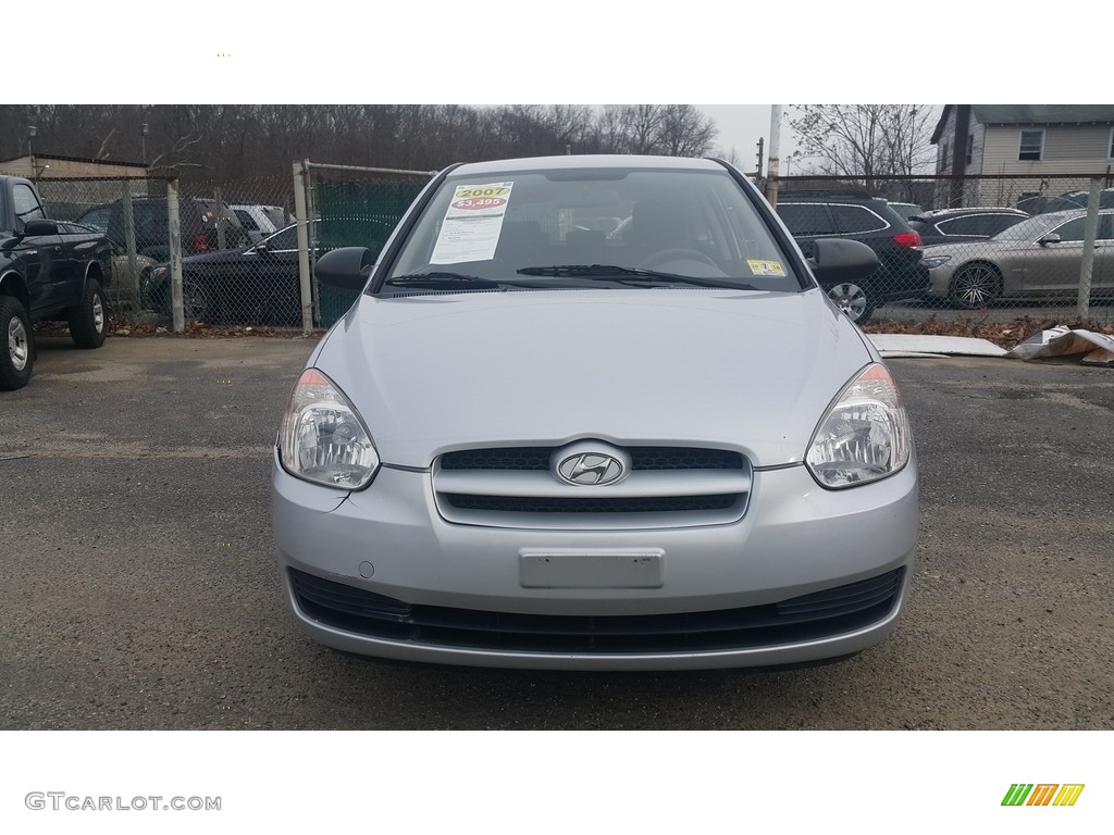 2007 Accent GS Coupe - Platinum Silver / Gray photo #2