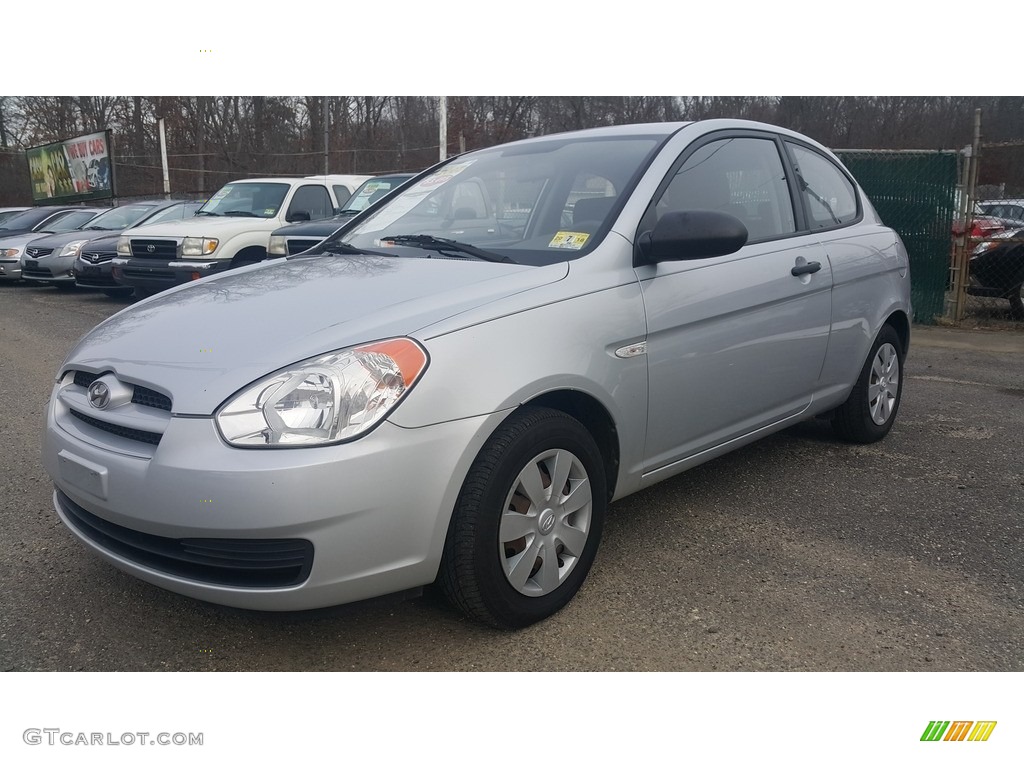 2007 Accent GS Coupe - Platinum Silver / Gray photo #3