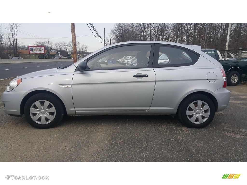 2007 Accent GS Coupe - Platinum Silver / Gray photo #4