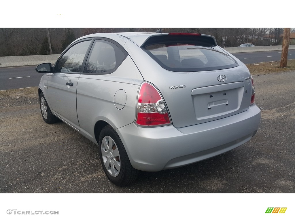 2007 Accent GS Coupe - Platinum Silver / Gray photo #5