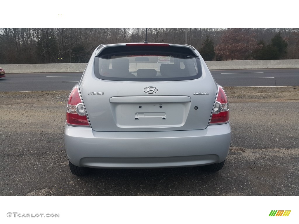 2007 Accent GS Coupe - Platinum Silver / Gray photo #6
