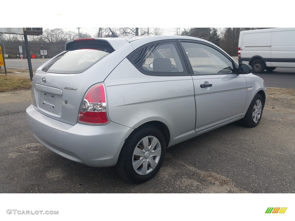 2007 Accent GS Coupe - Platinum Silver / Gray photo #7