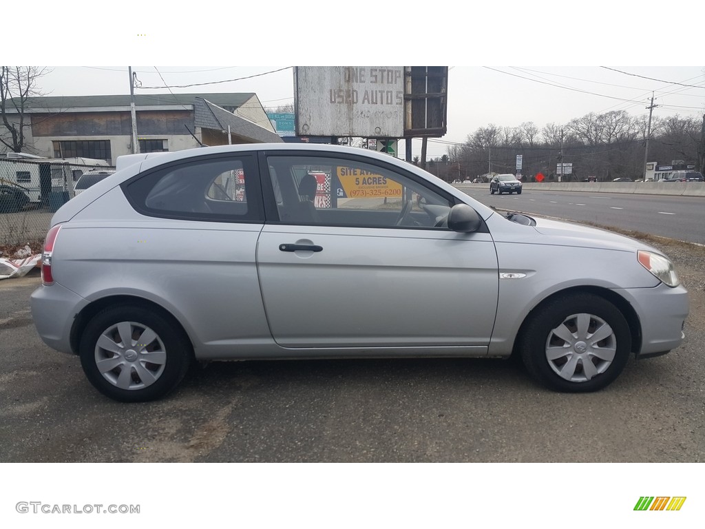 2007 Accent GS Coupe - Platinum Silver / Gray photo #8
