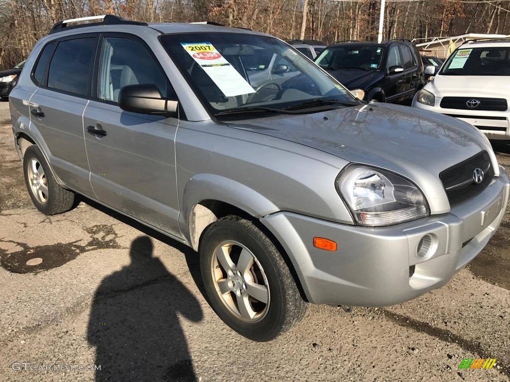 2007 Tucson GLS - Platinum Metallic / Gray photo #2