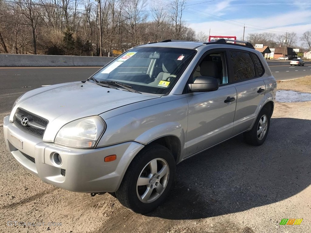 2007 Tucson GLS - Platinum Metallic / Gray photo #8