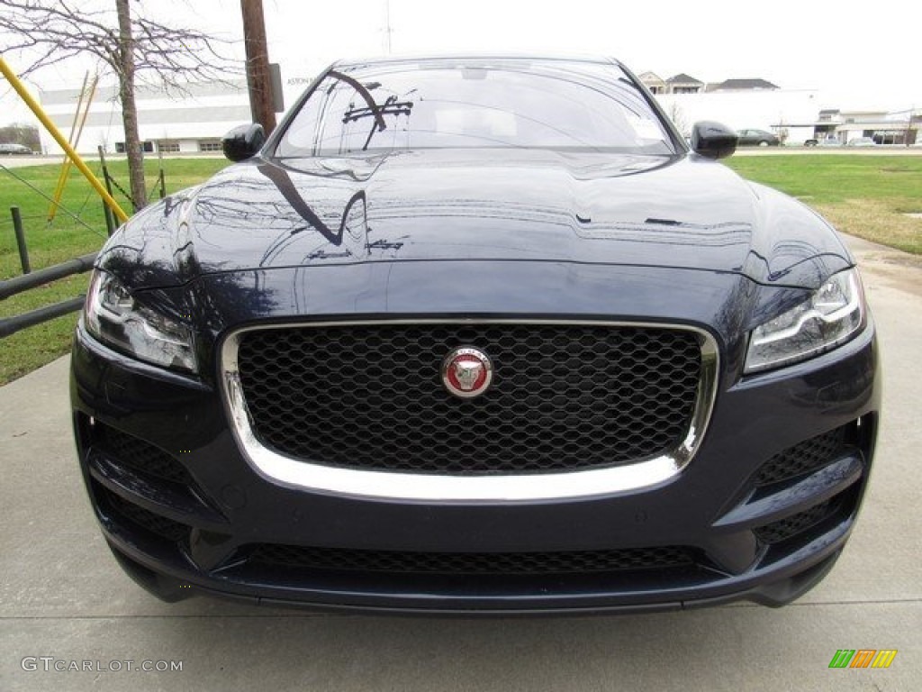 2017 F-PACE 35t AWD Prestige - Dark Sapphire Blue / Jet w/Tan photo #9
