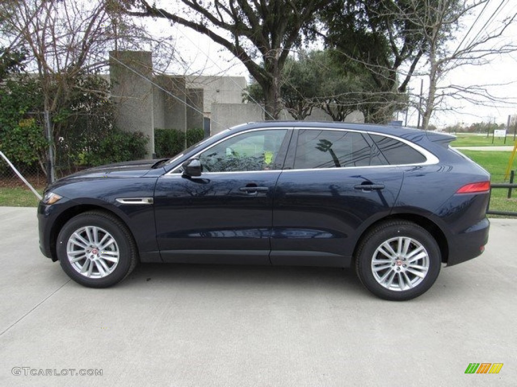 Dark Sapphire Blue 2017 Jaguar F-PACE 35t AWD Prestige Exterior Photo #117955631