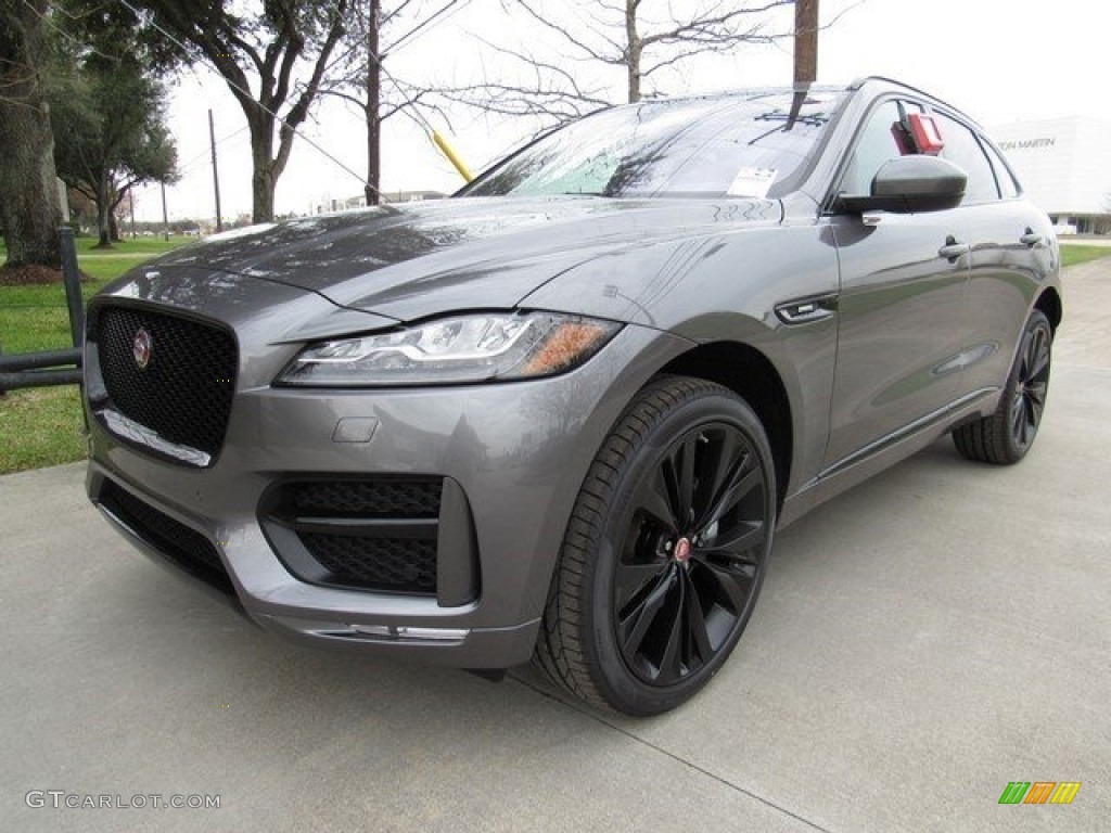 Ammonite Grey 2017 Jaguar F-PACE 20d AWD R-Sport Exterior Photo #117955934