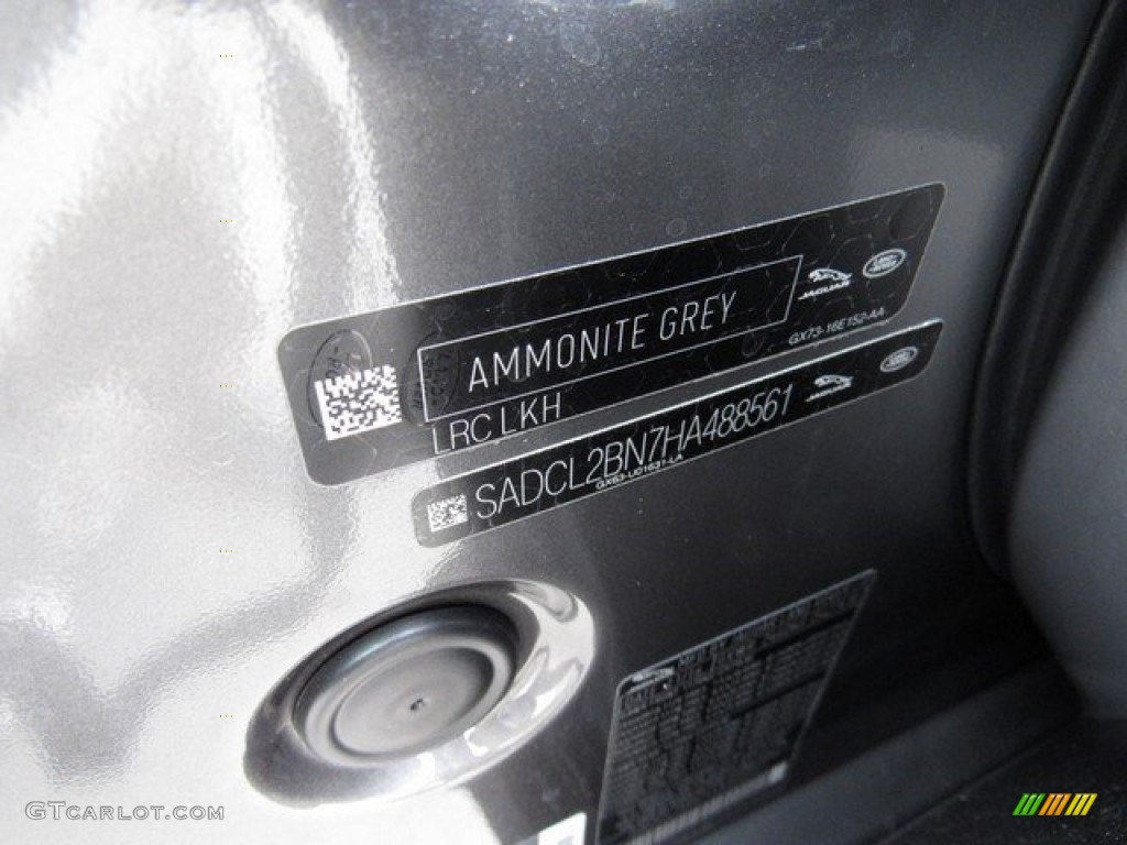 2017 F-PACE Color Code LKH for Ammonite Grey Photo #117956108