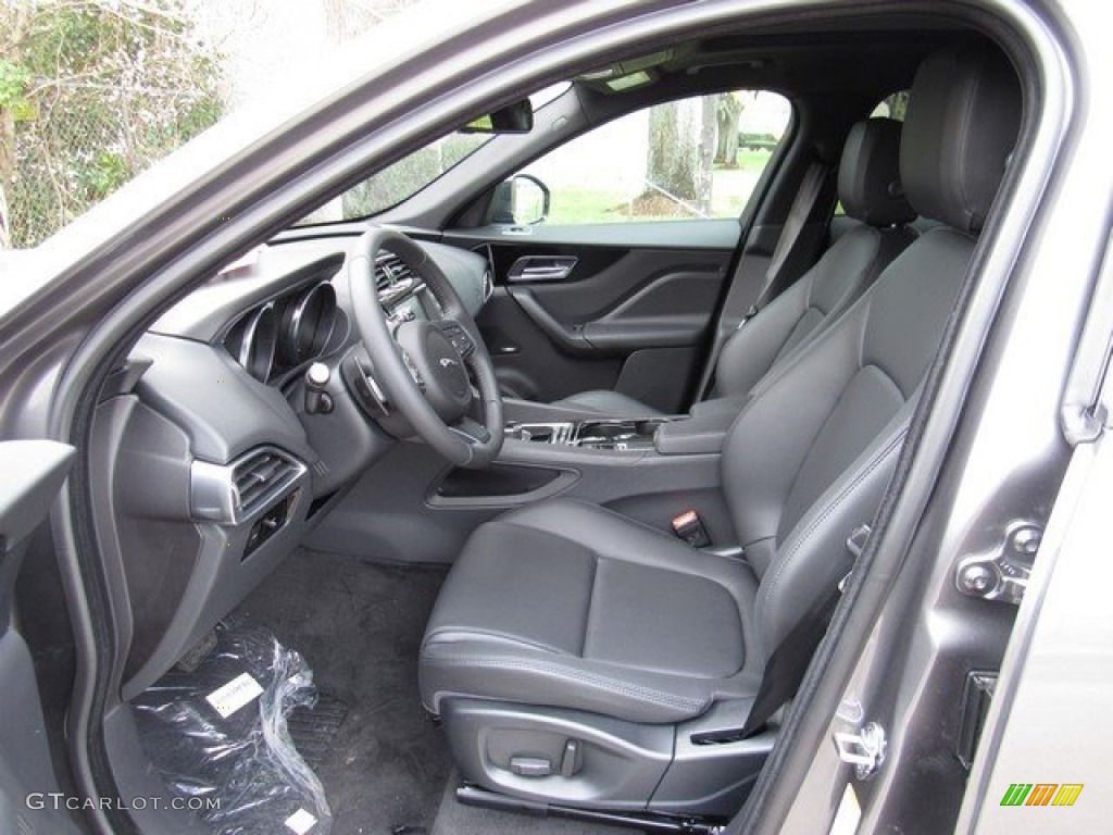 Jet Interior 2017 Jaguar F-PACE 35t AWD Premium Photo #117956830