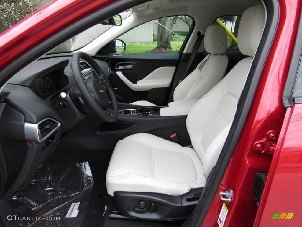 Light Oyster w/Pistachio Interior 2017 Jaguar F-PACE 35t AWD Prestige Photo #117957191