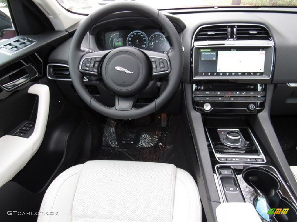 2017 Jaguar F-PACE 35t AWD Prestige Light Oyster w/Pistachio Dashboard Photo #117957353