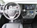 2017 Toyota Sienna Black Interior Dashboard Photo