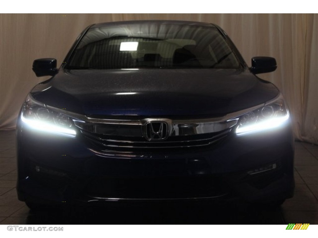 2017 Accord Hybrid Sedan - Vortex Blue Pearl / Black photo #4